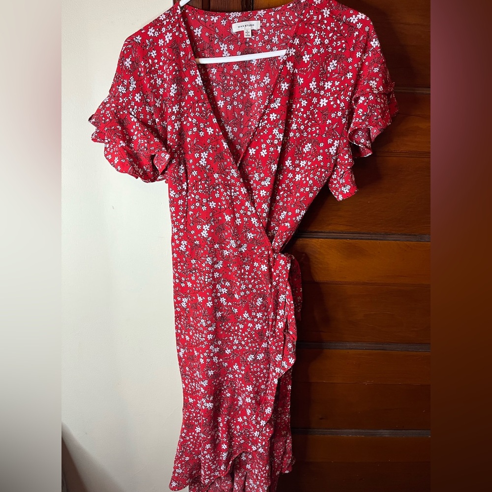 Floral Max Studio Wrap Dress